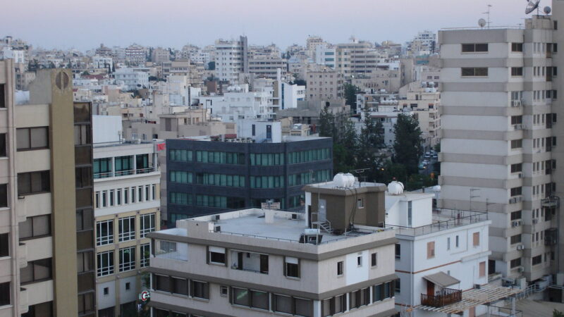 Dense apartment blocks in Nicosia, Cyprus, off-plan property development
