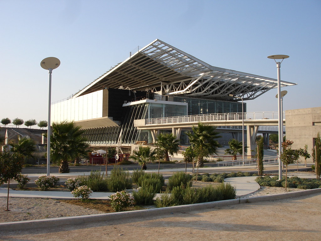 Building under construction at a university campus in Nicosia, Cyprus