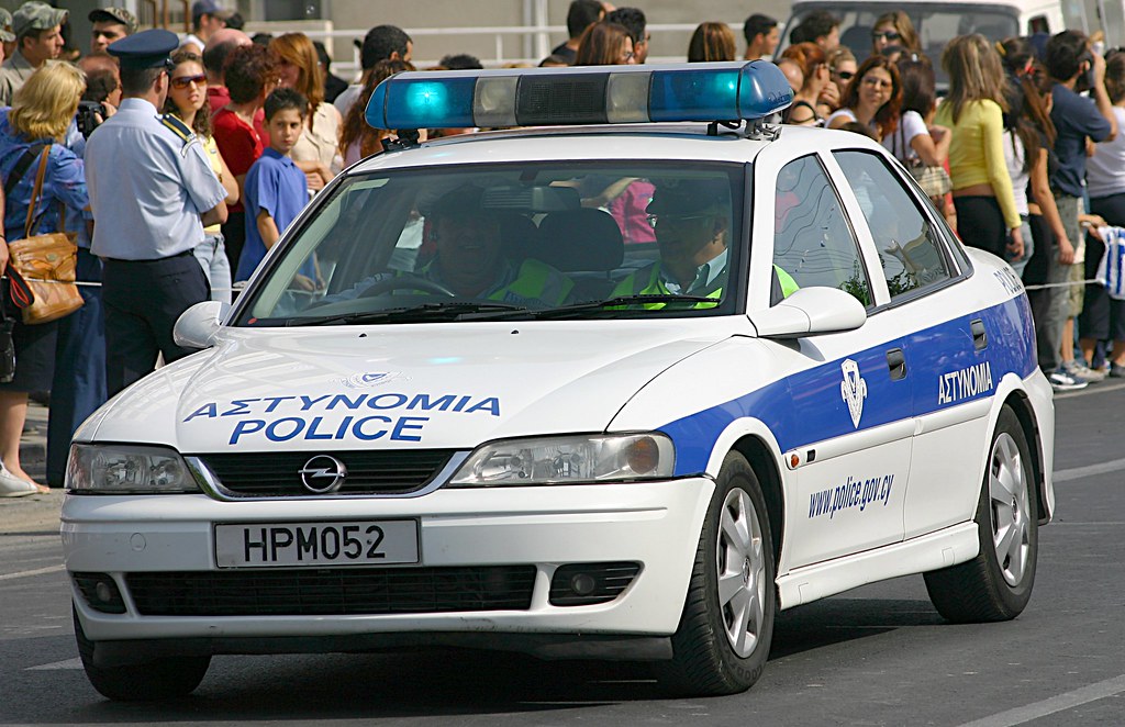 Car on a road in Cyprus