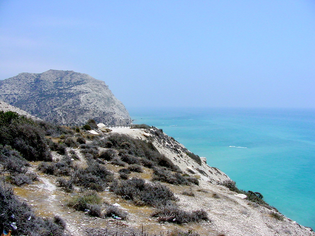 View from a coastal road in Cyprus