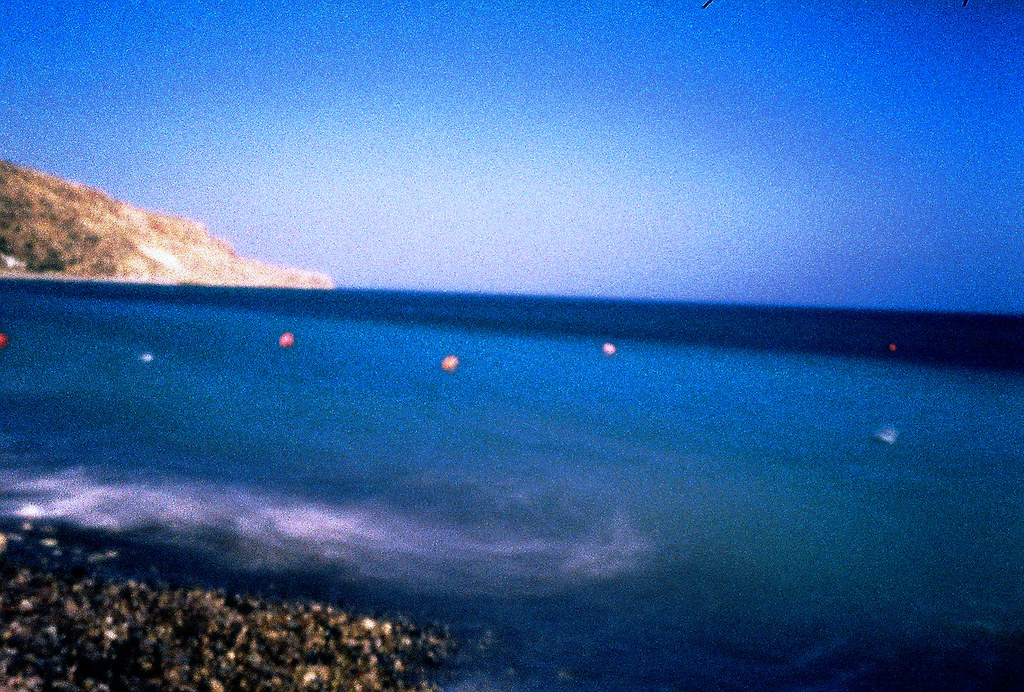Pissouri Bay between Limassol and Paphos, Cyprus, a quiet crescent beach