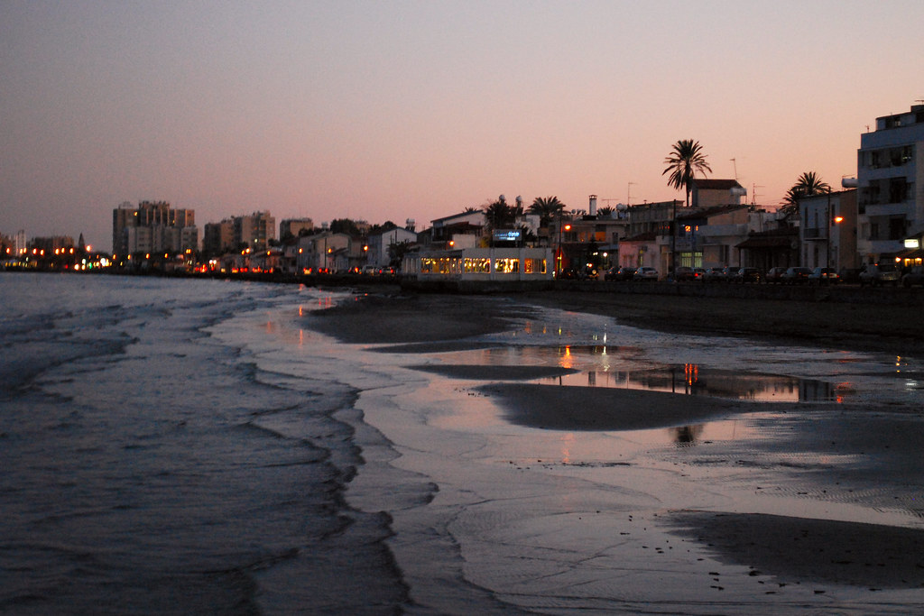 Street scene in Larnaca, Cyprus