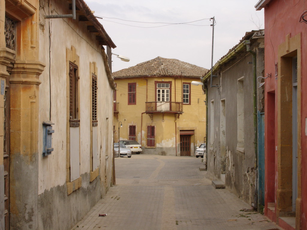 Narrow street in the old city of Nicosia, Cyprus