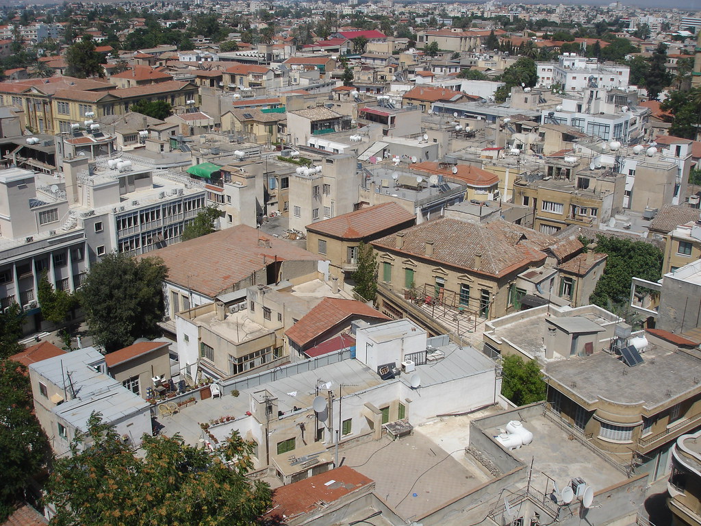 View of the old city quarter of Nicosia, Cyprus