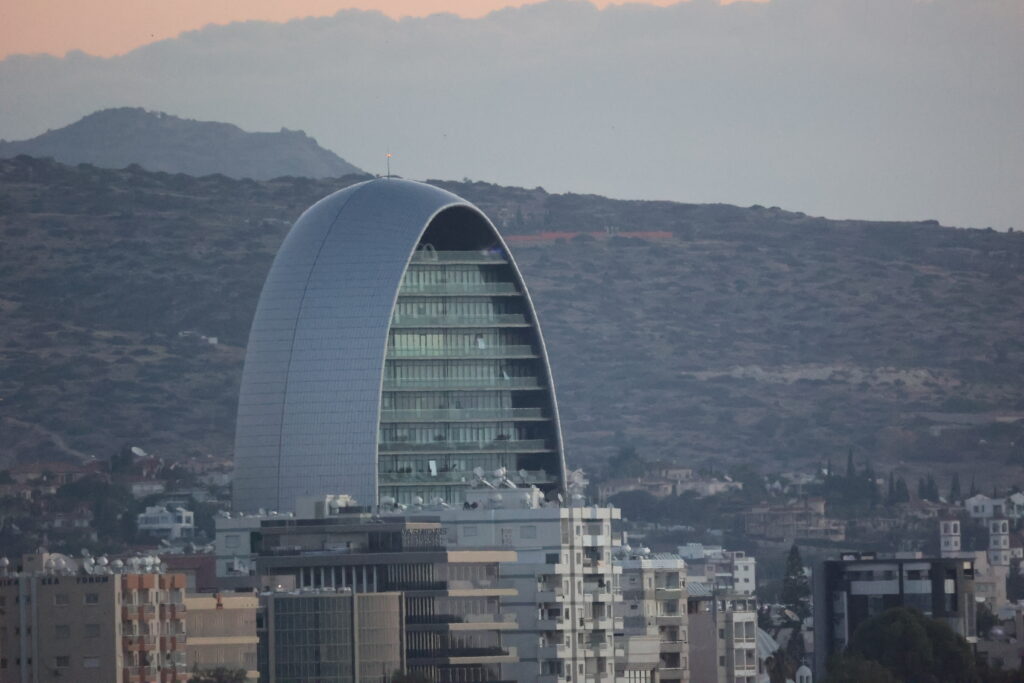 The Oval, a modern new-build tower in Limassol, Cyprus