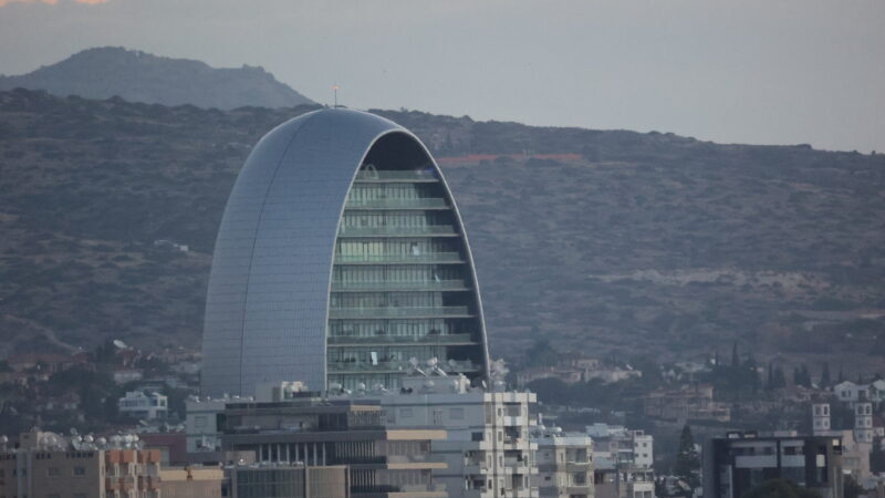 The Oval, a modern new-build tower in Limassol, Cyprus
