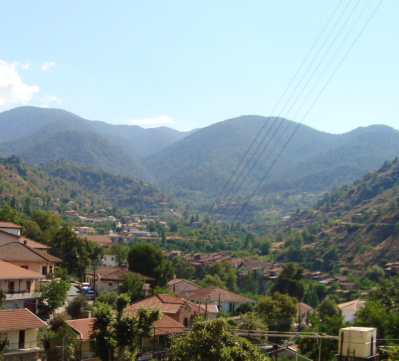 Kakopetria village and Troodos Mountains wine country, Cyprus
