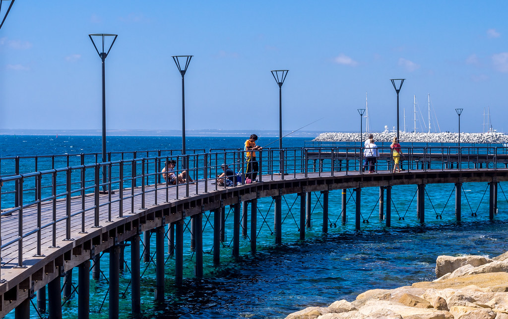 Limassol Marina waterfront with yachts and modern seafront buildings